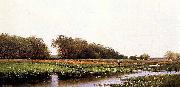 Alfred Thompson Bricher Hunter in the Meadows of Old Newburyport, Massachusetts oil painting